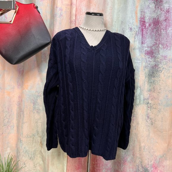 📌VTG Long Sleeves Merino Wool Pullover - Sweater w/ Cable Pattern from Germany - Picture 10 of 13